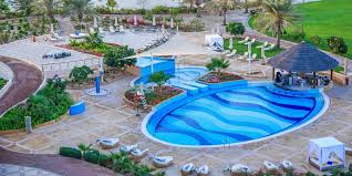 The resort's luxuriously designed guest rooms and private waterfront villas and chalets are combined. Danat Jebel Dhanna Resort In Abu Dhabi United Arab Emirates