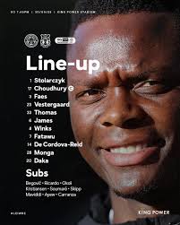 Zambians already at King Power Stadium to welcome Patson Yvette Tembo  Chanda with her kids are ready to welcome Patson Daka. 📸zamfoot