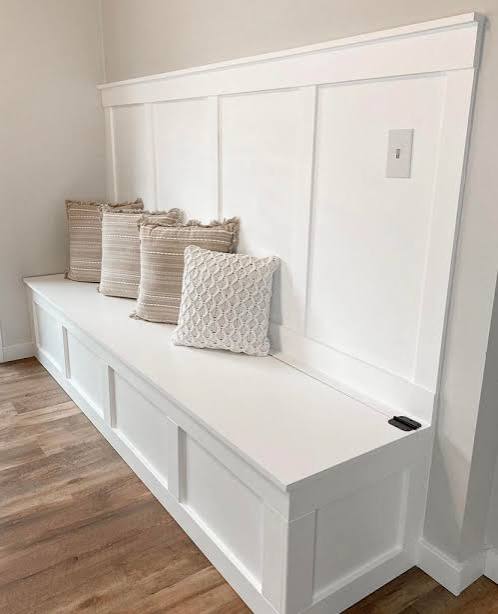 Built-In Bench with Storage – How to Build One - buildsbykristen.com