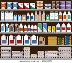 Supermarket Shelf Stock Vectors Vector Clip Art Supermarket Shelves Supermarket Shop Wallpaper
