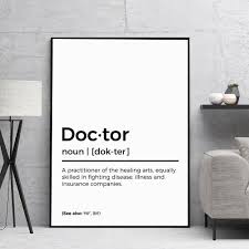 Excited To Share The Latest Addition To My Etsy Shop Doctor Definition Print Gift For Doc Christmas Presents For Moms Diy Gifts For Mom Gifts For An Artist