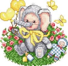 Aug 05, 2019 · dedri over at look at what i made designed this cute free crochet pattern for a tiny baby elephant. Ellen Maurer Stroh Elephant Baby Cross Stitch Corner