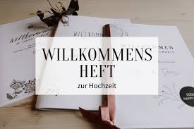 Das kirchenheft enthält den ablauf der heiligen messe mit den liedern, noten, texten. Willkommensheft Zur Hochzeit Diy Idee Und Kostenloser Download