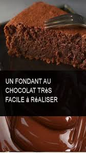 Un Fondant Au Chocolat Tres Facile A Realiser Chocolate Desserts Desserts Easy Sweets