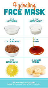 Lemon Juice Honey Buttermilk Cocoa Greek Yogurt Banana In Various Combinations Rejuvenating Face Mask Hydrating Face Mask Diy Honey Face Mask