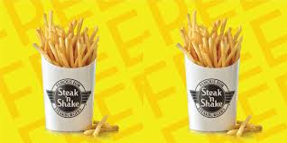 Fun facts steak 'n shake is over 80 years old, and the creator used to grind the meat in front of customers so they could be assured they were getting. Steak N Shake Will Give You Free Fries At Its Drive Thru