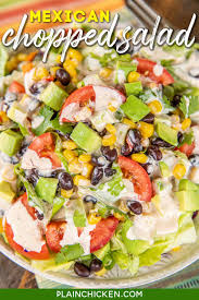 Mexican Chopped Salad Plain Chicken