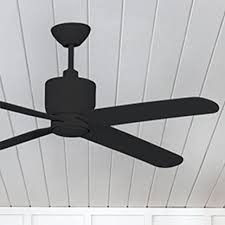 Merwry matte black indoor/outdoor ceiling fan. Dialogue Outdoor Ceiling Fan Stori Modern