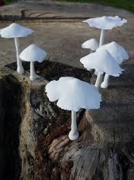 Mushroom Sculpture Stuffed Mushrooms Mushroom Art Garden Pottery