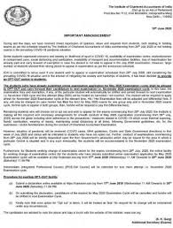 Cycle 2 dates released at icai.org. Icai Announces Opt Out Alternative For The July 2020 Ca Examinations What It Means
