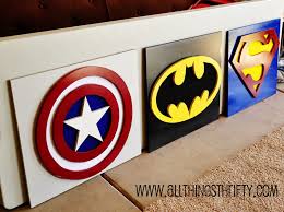 All Things Thrifty Home Accessories And Decor Captain America Wall Art Part Three Of Benson S Room Superhero Wall Art Superhero Room Superhero Wall