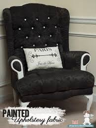 Chair Transformation Tutorial How To Paint Upholstery Fabric Painting Fabric Furniture Paint Upholstery Painting Upholstered Furniture