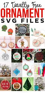 Download Free Holiday Svg File For Wood Ornaments Printable Christmas Ornaments Christmas Svg Vinyl Ornaments
