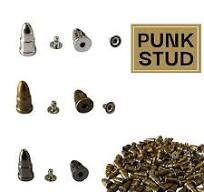 100 Plastic Pin Back Fix Punk Studs Rounded Cone punk Rivet Leather Craft  NEW | eBay