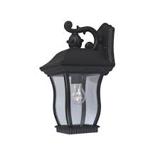 Designers Fountain Chelsea Black Outdoor Wall Mount Lantern Sconce 2701 Bk The Home Depot
