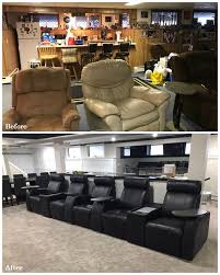 Basement Lounge Before And After Interior Design Residential Interior Design Residential Interior