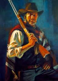 Bounty Hunter Oil 22x28 Western Art Fujiwara Western Art Art West Art