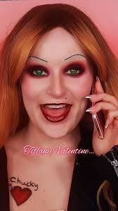 I’m in recovery now…💔🕯️, #tiffany #chucky #creativemakeup #makeupcreator  #spookymakeup #makeupreels #tiffanyvalentine #makeupartistuk