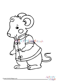 Coloring is essential to the overall development of a child. Chinese New Year Rat Colouring Page