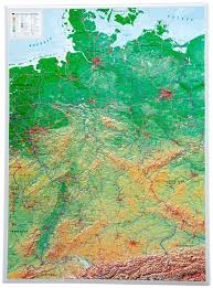 Mapa landera německo je federací. Georelief Nemecko Plasticka Nastenna Mapa Mall Cz