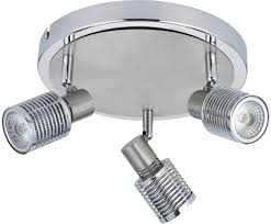 Leds are available in warm colors (low k) to match the yellowish light of incandescent bulbs, but you can also choose cooler colors (high k) with whiter or bluer light. Phl3125r 3 Led Spotlight Three Light In Round Plate Best Buy Lighting