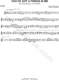 You Ve Got A Friend In Me Piano Sheet Free You Ve Got A Friend In Me From Toy Story Sheet Music Violin Solo In C Major Download Print Sheet Music Cello Music Flute Sheet Music