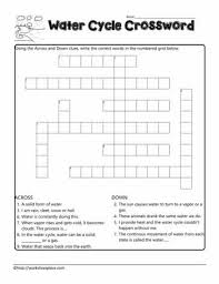 To play with a friend select the icon next to the timer at the top of the puzzle. Water Cycle Crossword Worksheets