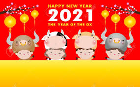 Happy Chinese New Year 2021 The Year Of The Ox Greeting Card Royalty Free Cliparts Vectors And Stock Illustration Image 154429823 Cheers to more shared successes in the new year! happy chinese new year 2021 the year of the ox greeting card