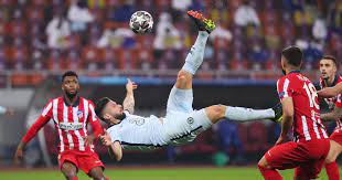 Not a bad way to win a match, oli. Champions League Giroud Scores Sensational Goal To Give Chelsea Edge Over Atletico Madrid