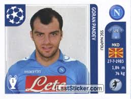 63 ნახვა თებერვალი 3, 2012. Sticker 72 Goran Pandev Panini Uefa Champions League 2011 2012 Laststicker Com