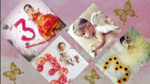 3 Month Baby Photoshoot Ideas At Home Monthly Baby Photoshoot Idea Newborn Baby Photoshoot Ideas Youtube