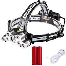 Rechargeable Led Headlamp Brightest And Best 9 Led Headlamp 45000 Lumen Zoomable Waterproof Cree Headlamps Waterproof Hard Hat Led Headlamp Headlamps Headlamp
