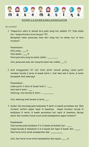 Maybe you would like to learn more about one of these? Soal Cerita Bilangan Bulat Worksheet