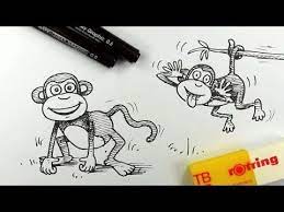 Cartoon Drawing Tutorial Monkey Illustration Cartoon Drawing Tutorial Cartoon Monkey