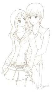 Check spelling or type a new query. Cute Anime Couple Sketch At Paintingvalley Com Explore Collection Of Cute Anime Couple Sketch