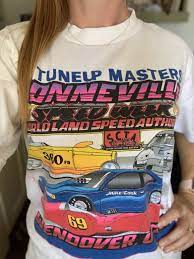 Shiny long sleeve button down shirt; Sold Vintage 90s Bonneville Speed Week T Shirt Vintage Clothing Men Shark Week T Shirt Vintage Tshirts