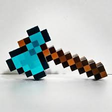 Machado De Diamante 3d Fiesta Minecraft Cumpleanos Con Tema De Minecraft Minecraft