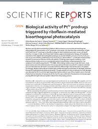 PDF) Biological activity of PtIV prodrugs triggered by riboflavin-mediated  bioorthogonal photocatalysis