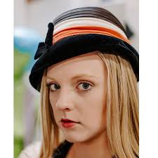 Black Velvet Bucket Hat, Vintage 1960s by Lynne Brook