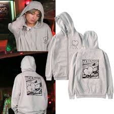Kpop Bts V Kim Tae Hyung Pullover Hoodie Bt21 Tata Bangtan Boys Sweatershirt Fashion Clothing Shoes Acc Bts Hoodie Women Hoodies Sweatshirts Hoodies Womens