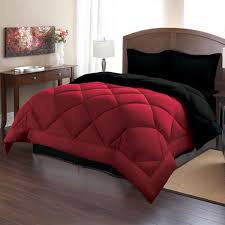 Explore the new runway collection. Comforter Set King Size Burgundy Black Reversible Bed In A Bag Bedding 3 Pieces For Sale Online Ebay