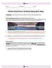 Topographic maps of mountain ranges may have a base elevation of 8,000 feet, so a topographic reading of 800 means the point of interest is at 8,800 feet. Readingtopomapsse Key Reading Topographic Maps Answer Key Vocabulary Contour Interval Contour Line Depression Contour Elevation Gradient Index Course Hero