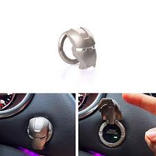 The start stop button sticker can be rotated 180 ° to give your car a new more luxurious and special look. Mll Iron Man Push Start Button Cover Car Accessories Engine Interior Decorations Ring Start Stop Button Cover Friends New Unique Automotive Vehicle Accessories Stuff Things For Your Cool Car Walmart Com