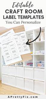 Craft room labels closet organization bins vinyl pantry labels chalk labels chalkboard blackboard sticker chalkboard labels vinyl plastics. Free Editable Craft Room Organization Labels Bonus Sheets A Pretty Fix