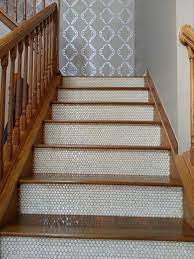 Pin By Angel Stewart Valerio On For The Home Tiled Staircase Wood Staircase Stairs Design