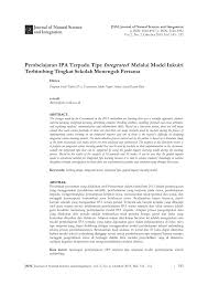 Ayo kita menalartabel bantu ya kak. Pdf Pembelajaran Ipa Terpadu Tipe Integrated Melalui Model Inkuiri Terbimbing Tingkat Sekolah Menengah Pertama