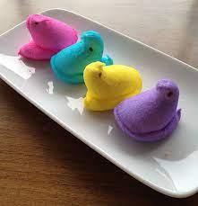 12 Ideas The Cute The Funny And The Disturbing For How To Use Peeps For Easter Peepsonality Chocolate Bunny Easter Tiny Humans