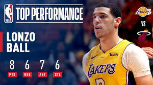 This is not the lonzo ball we were sold. Lonzo Ball 1st Lakers Rookie Since Magic Johnson In 1979 To Tally 4x6 8 Pts 6 Reb 7 Ast 6 Stl Youtube