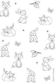 hip geboortekaartje zoon met trendy diertjes geometrisch dessin origami geometrique animaux coloriage caravane