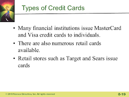 A credit card is a payment card issued to users to enable the cardholder to pay a merchant for goods and services based on the cardholder's promise to the card issuer to pay them for the amounts so paid plus the other agreed charges. Credit Cards And Other Forms Of Credit Ppt Download